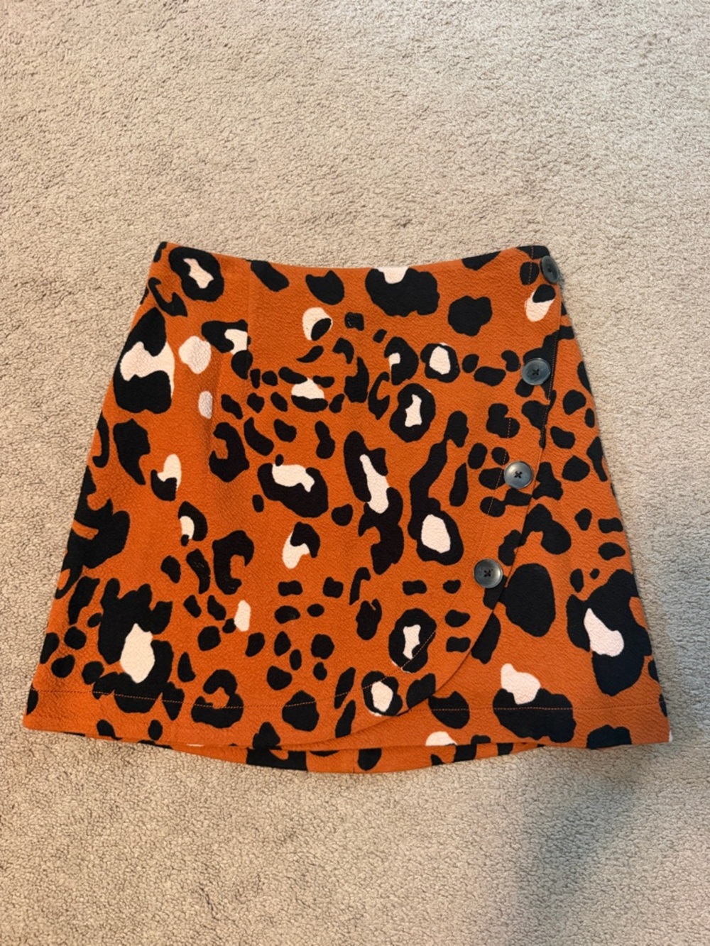 Anthropologie Leopard Skirt